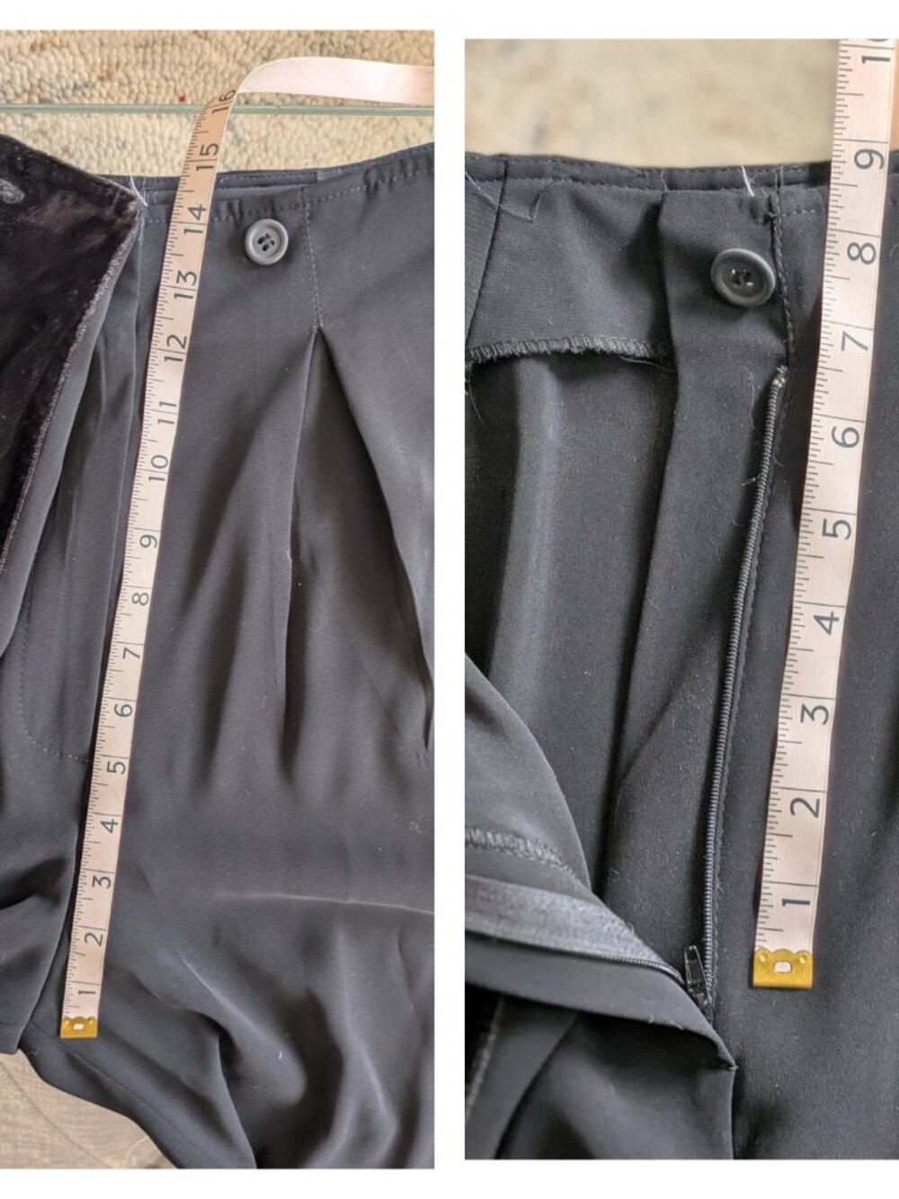 Ivan Grundahl Velvet Trim Duster Coat & Wide Leg Pants 2 Pc Suit Vintage - Picture 9 of 16